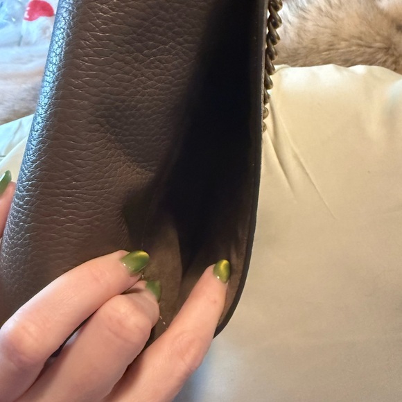 Coach Cassie 19 Pebbled Leather Turnlock Bag in Dark Stone - Picture 8 of 12